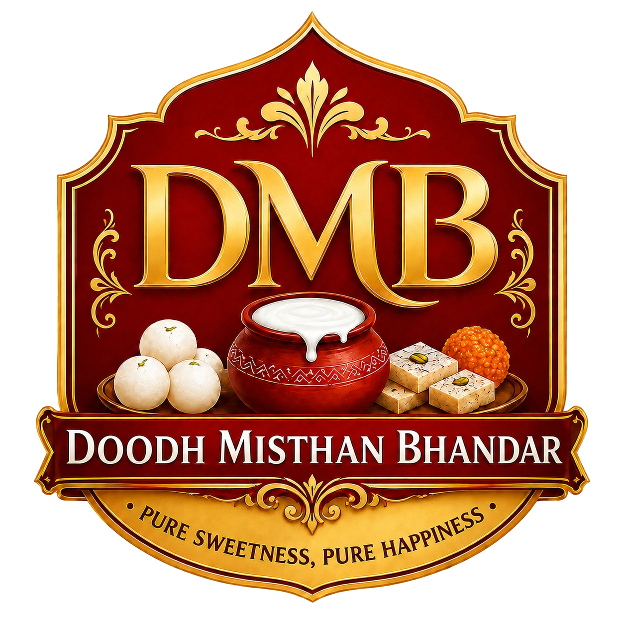 Dudh Mishthan Bhandar Logo